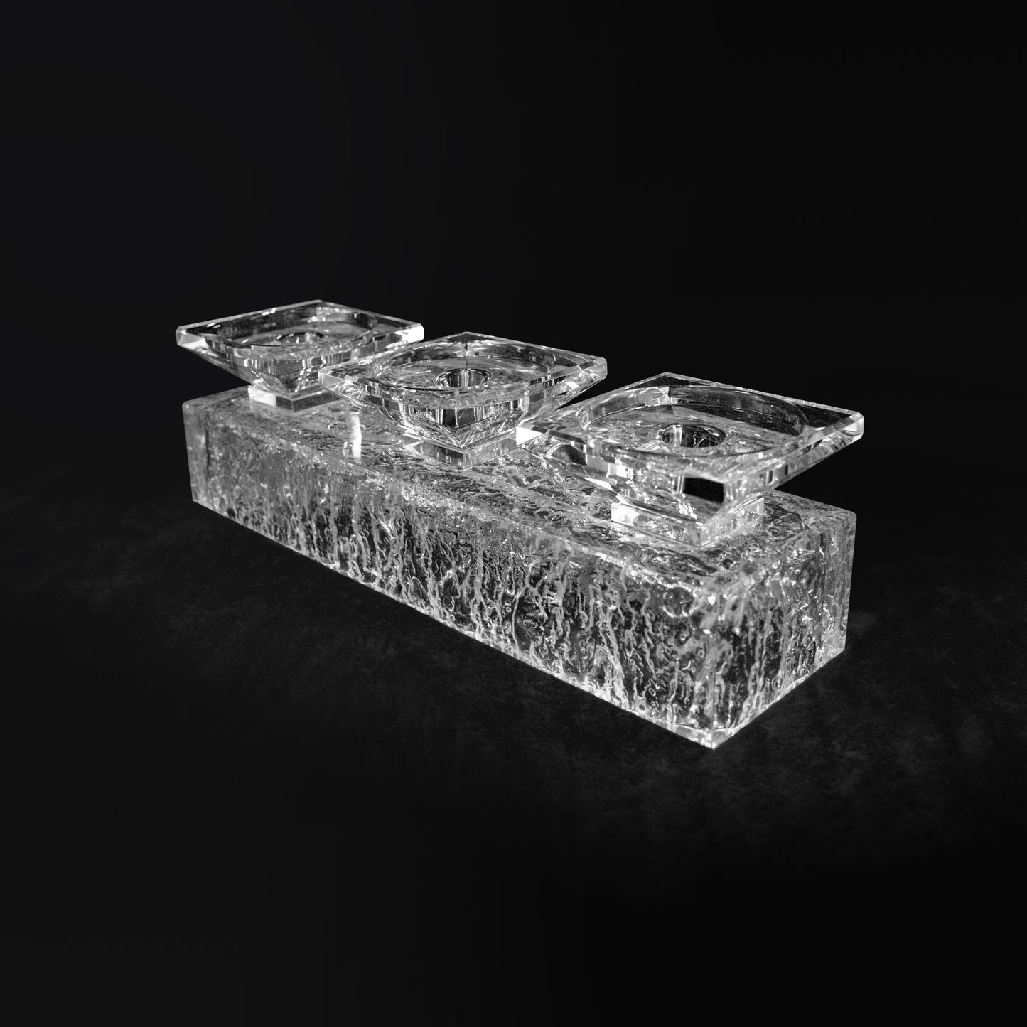 Glacier Candleholder - Three Arms