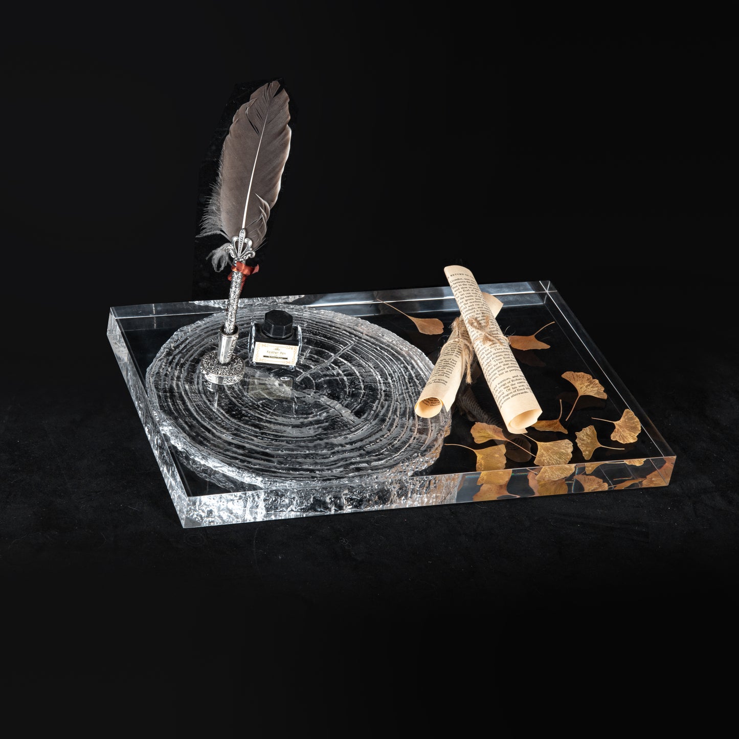 Annual Ring Tray - Ginkgo Leaf Edition