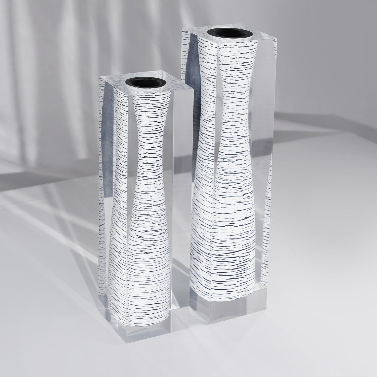 White Long Neck Vase