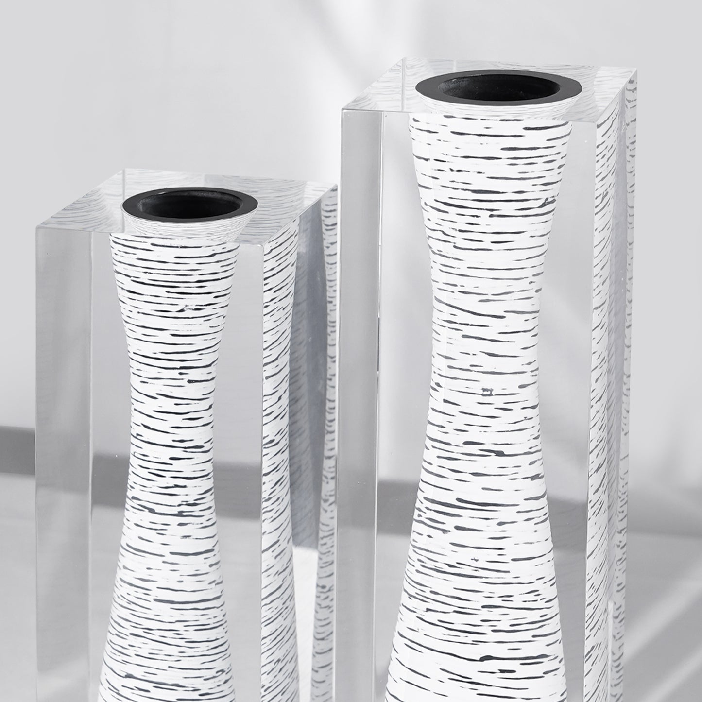 White Long Neck Vase