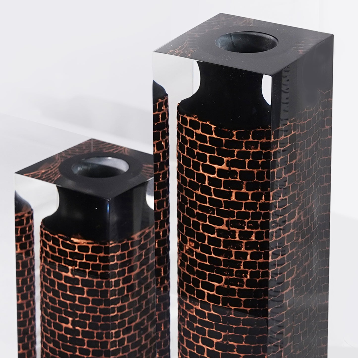 Black Retro Castle Vase