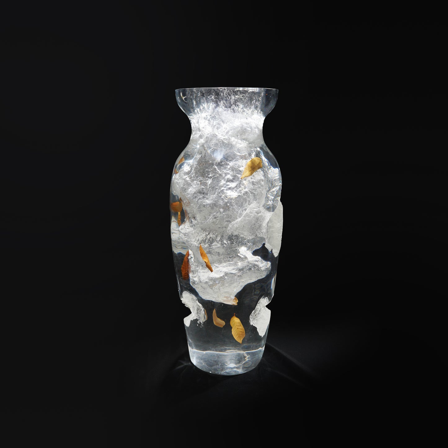 Art Decor Rustic Leaf Vase - Slim