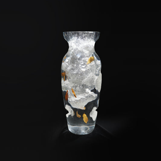 Art Decor Rustic Leaf Vase - Slim