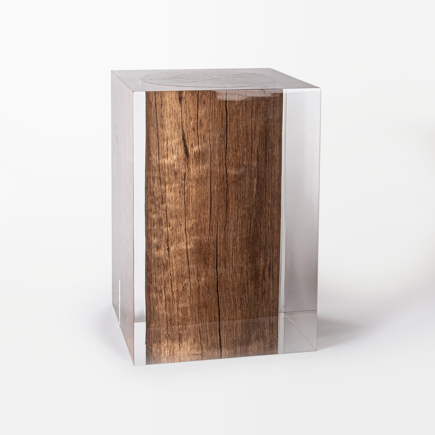 Driftwood Stump Stool Table