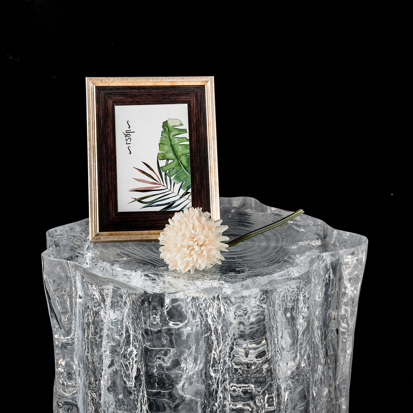 Glacier Stool Table - Ripple