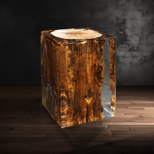 Sandalwood Stump Stool Table