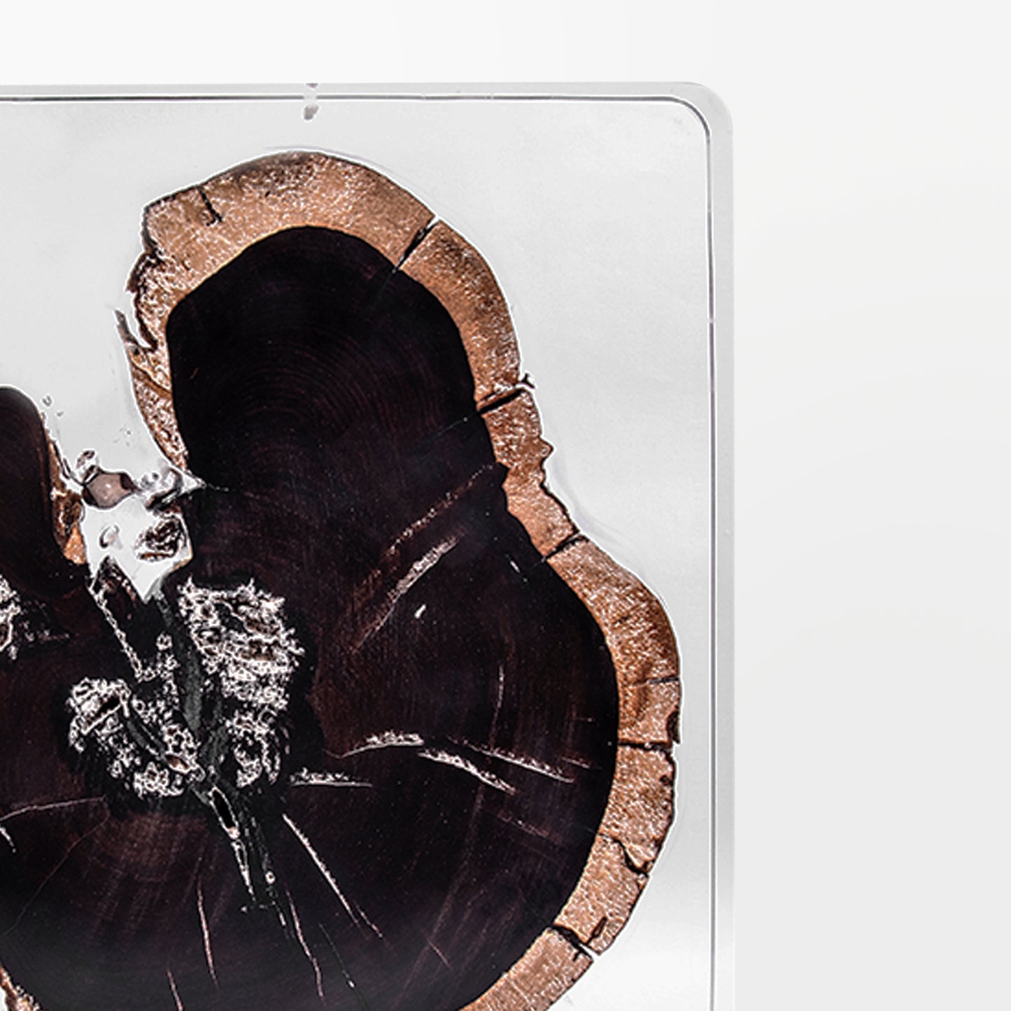 Ebony Wood Square Tray