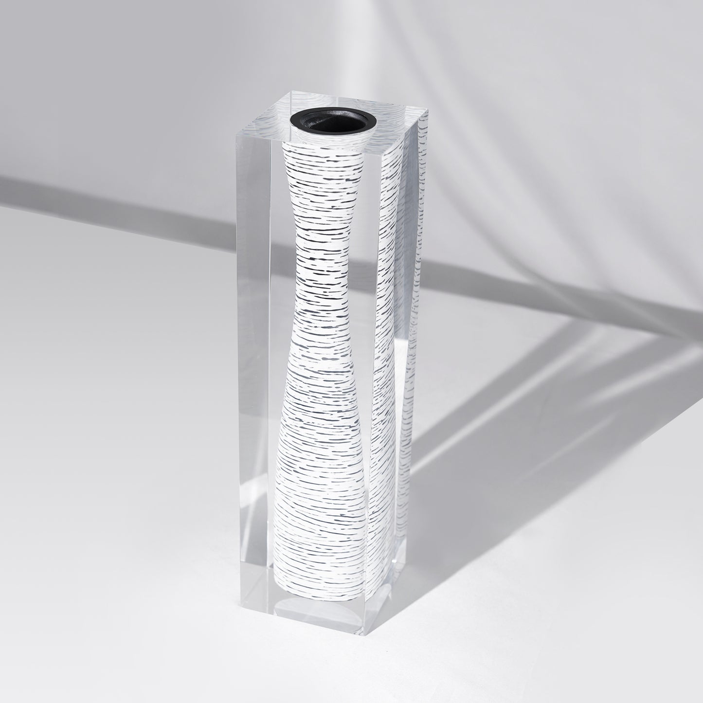 White Long Neck Vase