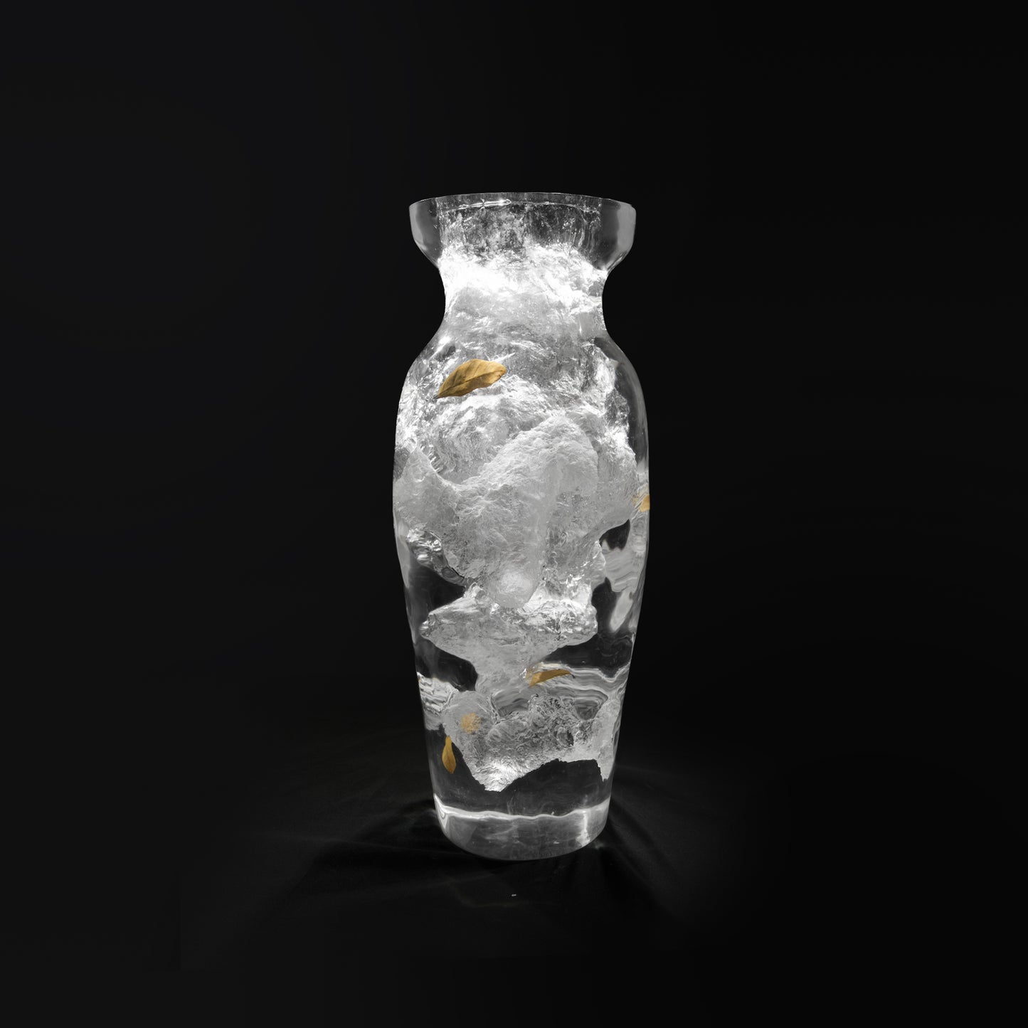 Art Decor Rustic Leaf Vase - Slim