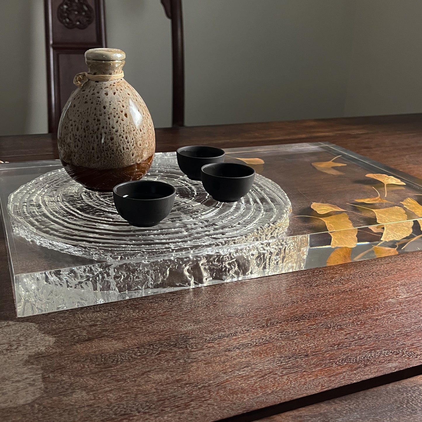 Annual Ring Tray - Ginkgo Leaf Edition