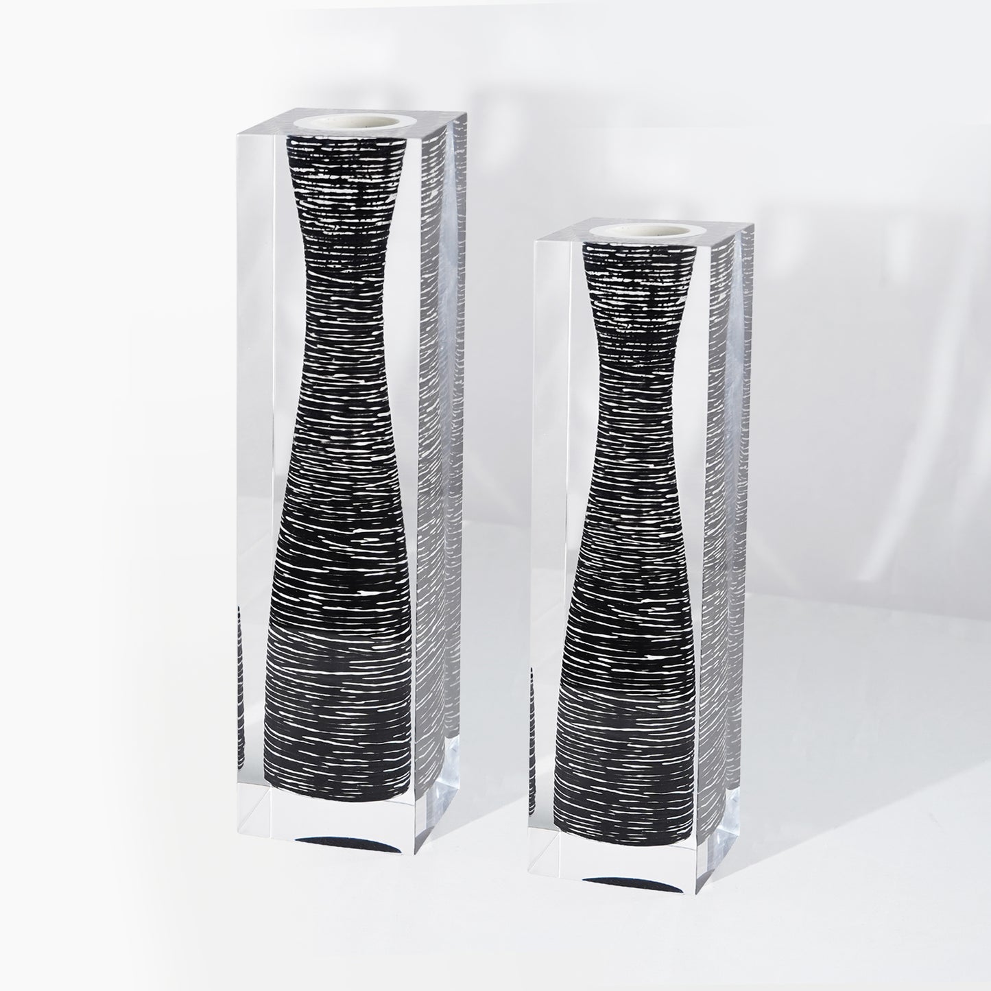 Black Long Neck Vase