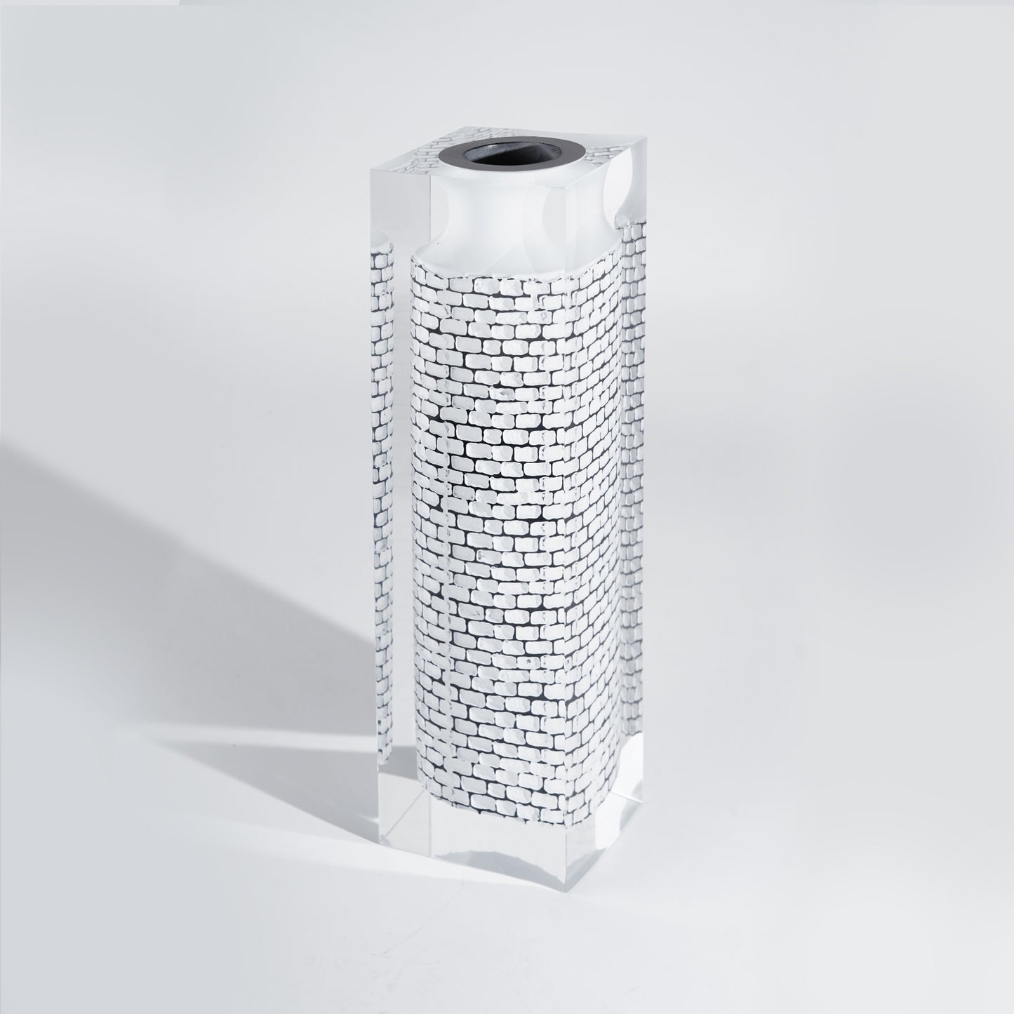 White Retro Castle Vase