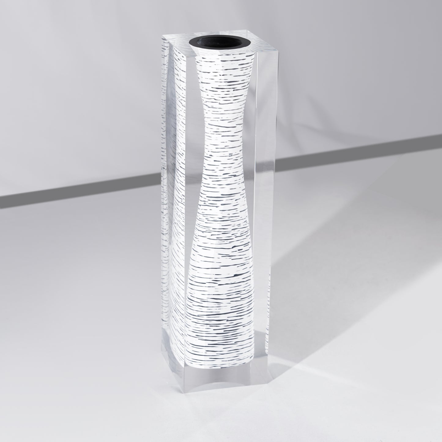 White Long Neck Vase