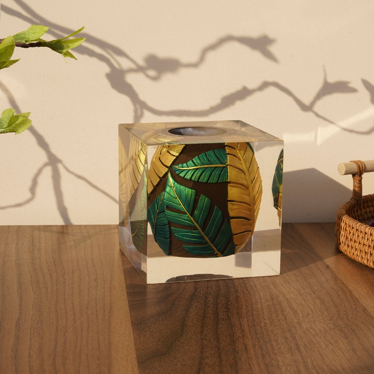 Tropical Leaf Vase