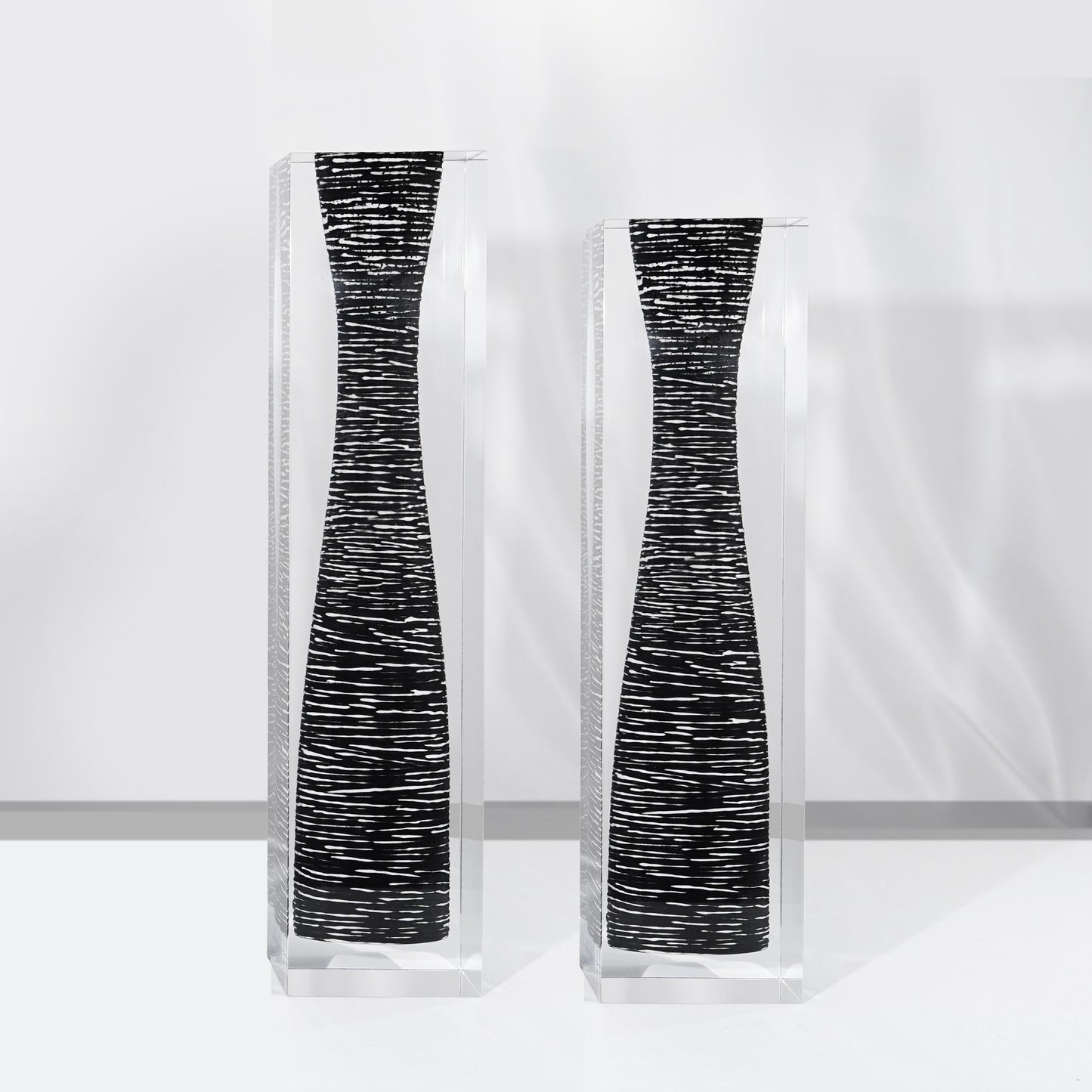 Black Long Neck Vase