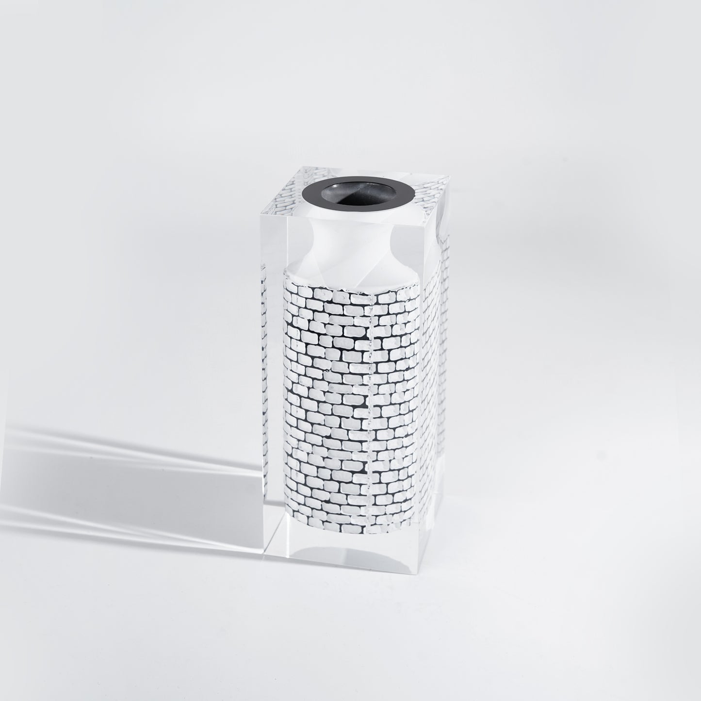 White Retro Castle Vase