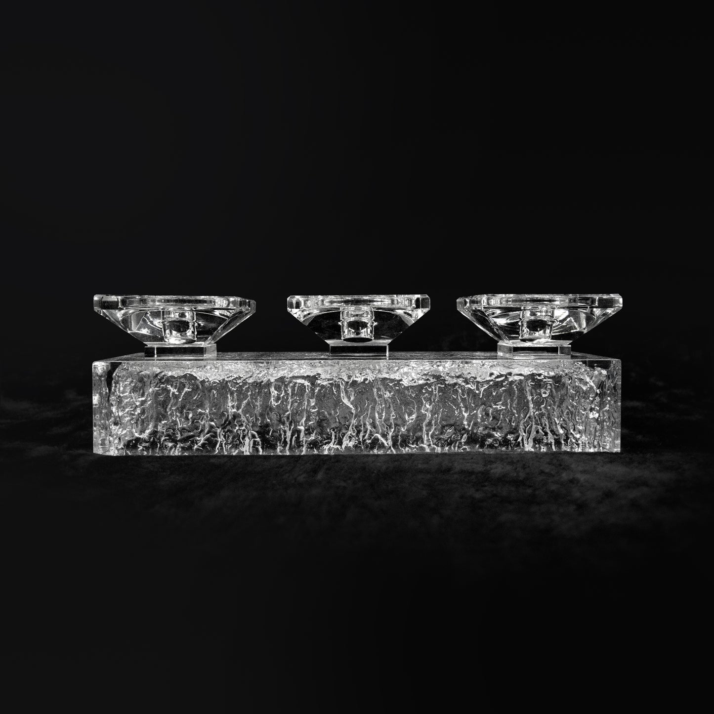 Glacier Candleholder - Three Arms