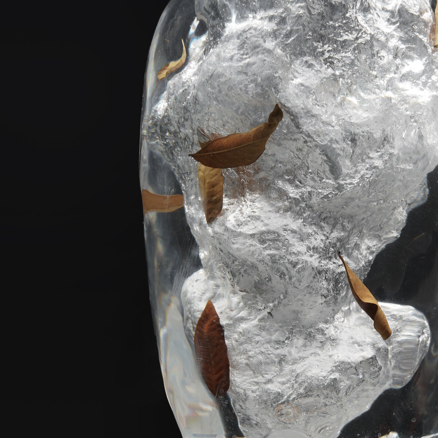 Art Decor Rustic Leaf Vase - Slim