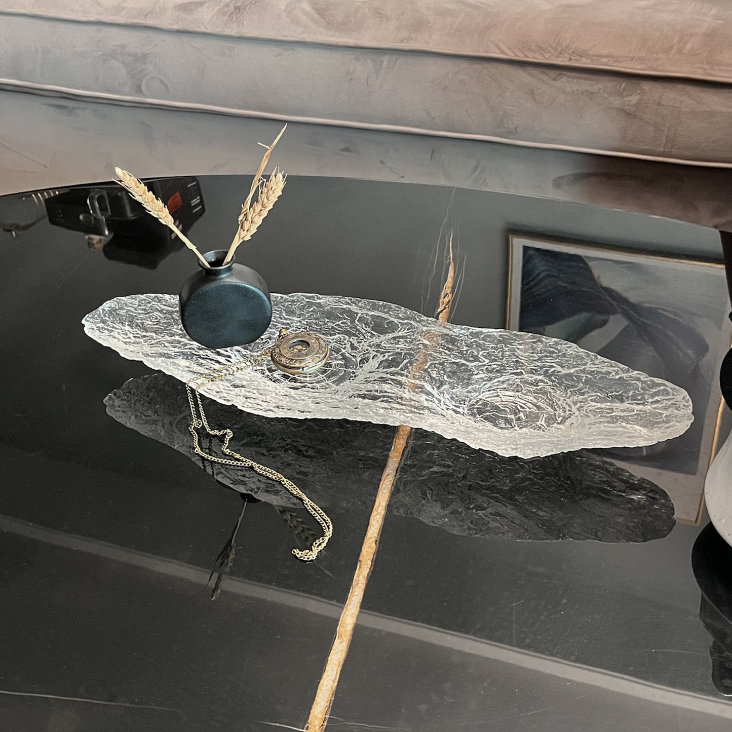 Rustic Bark Cast Stand