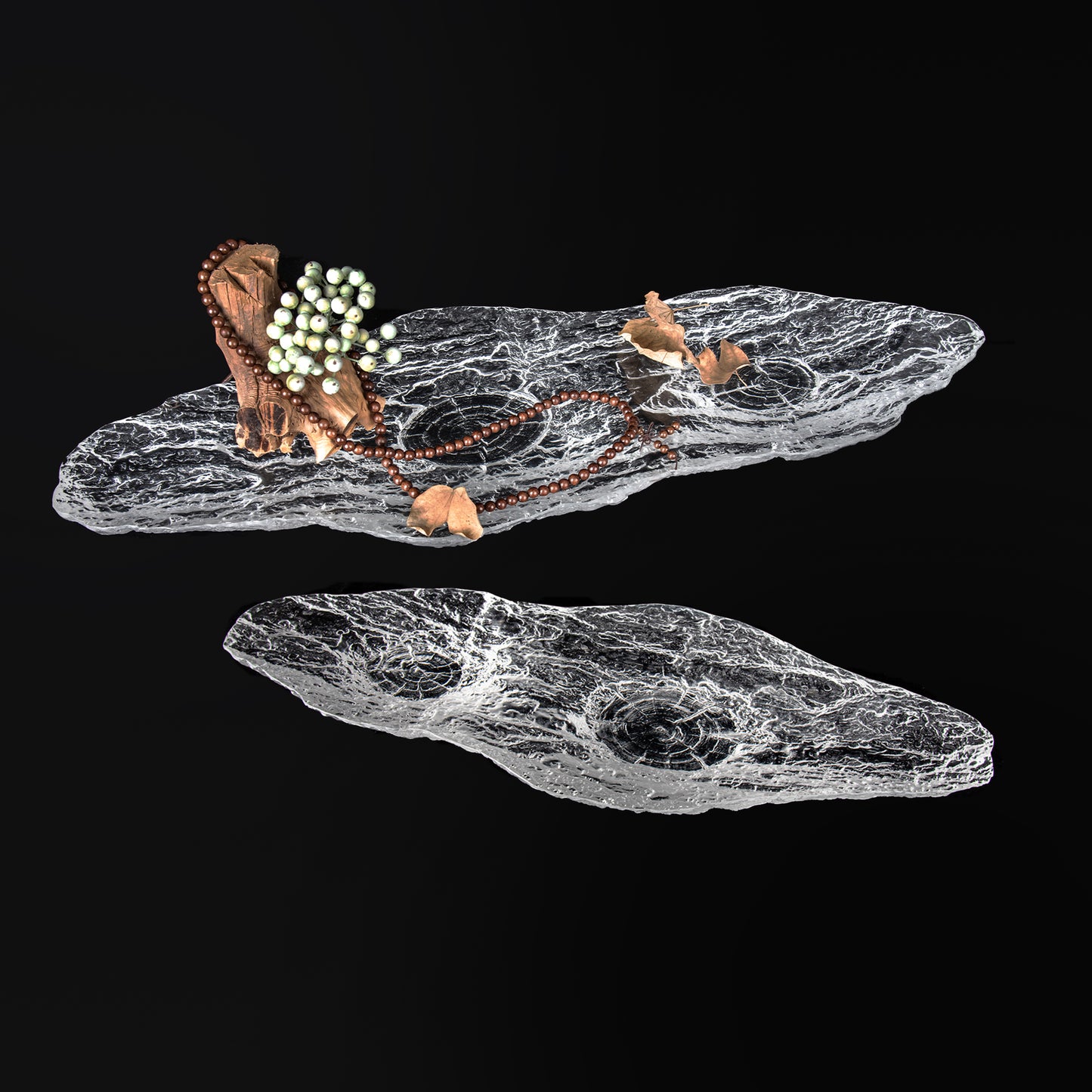 Rustic Bark Cast Stand