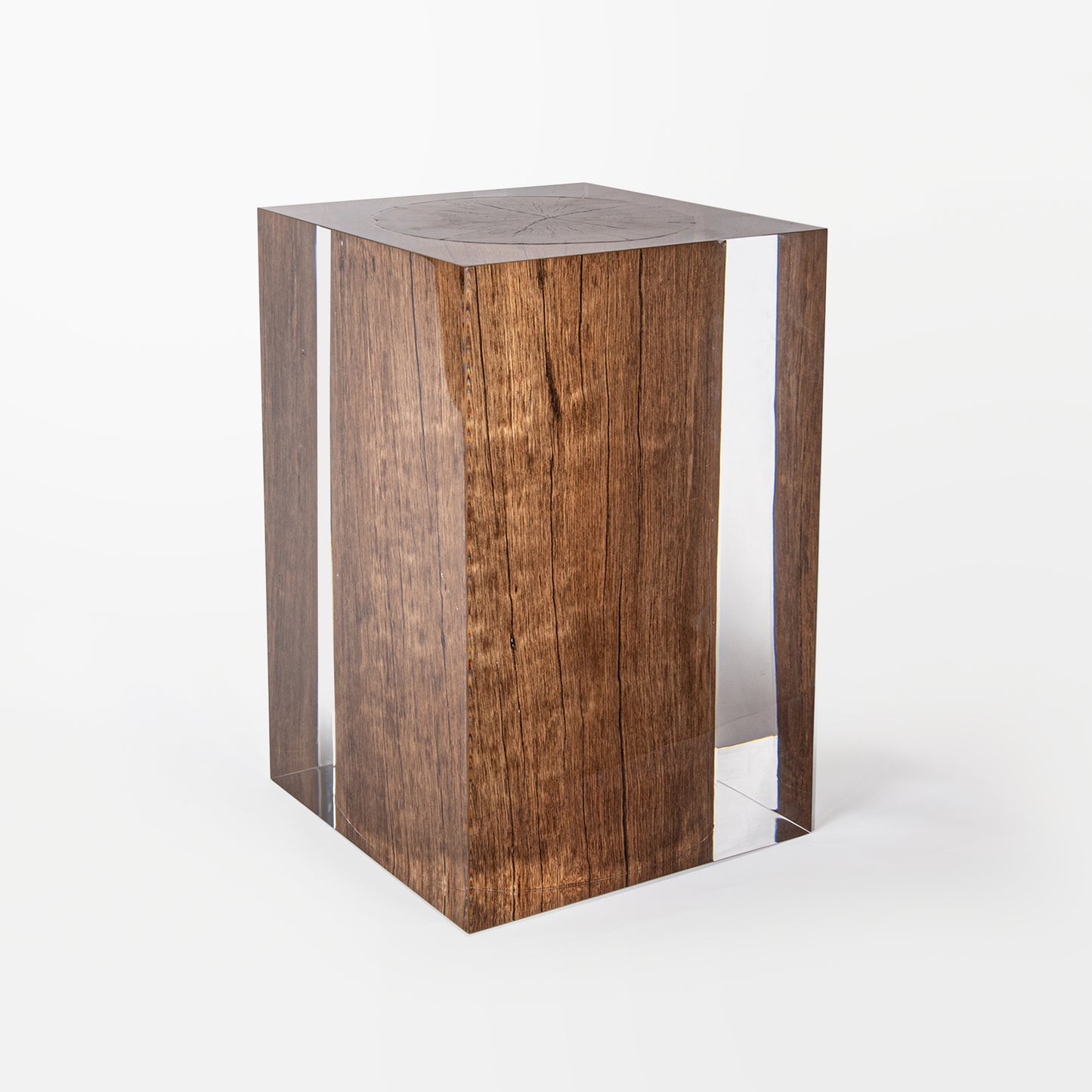 Driftwood Stump Stool Table