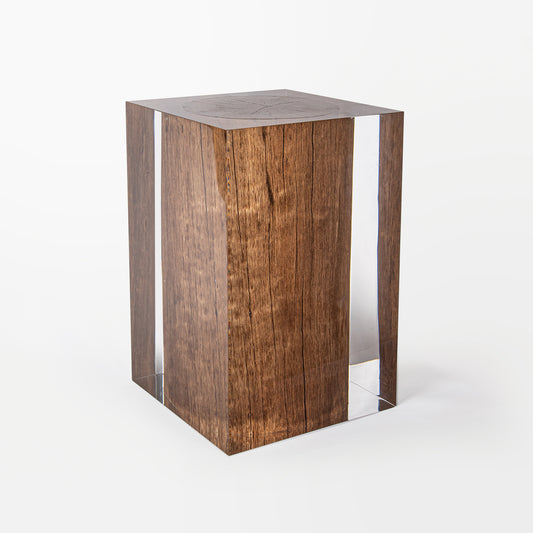 Driftwood Stump Stool Table