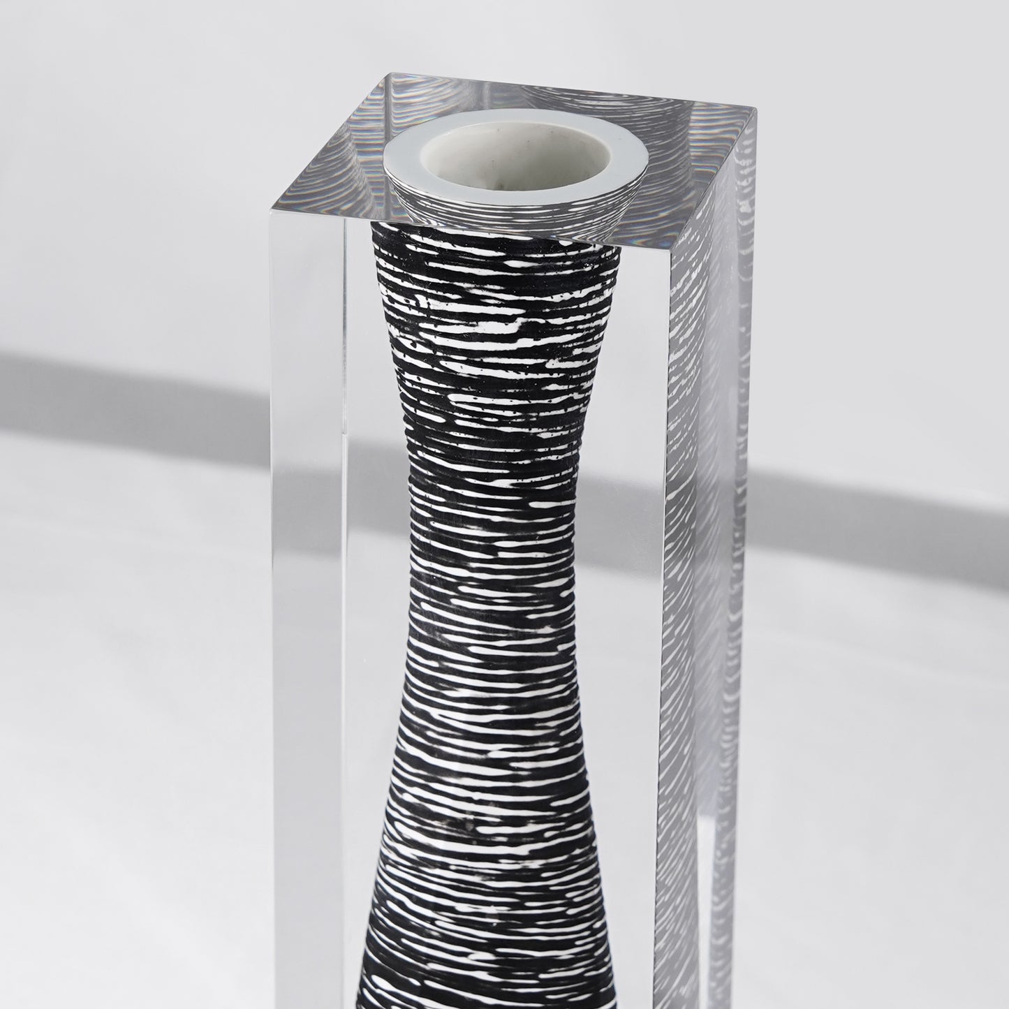 Black Long Neck Vase
