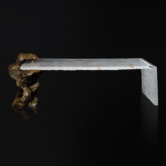 Bronze Taihu Stone Glacier Table