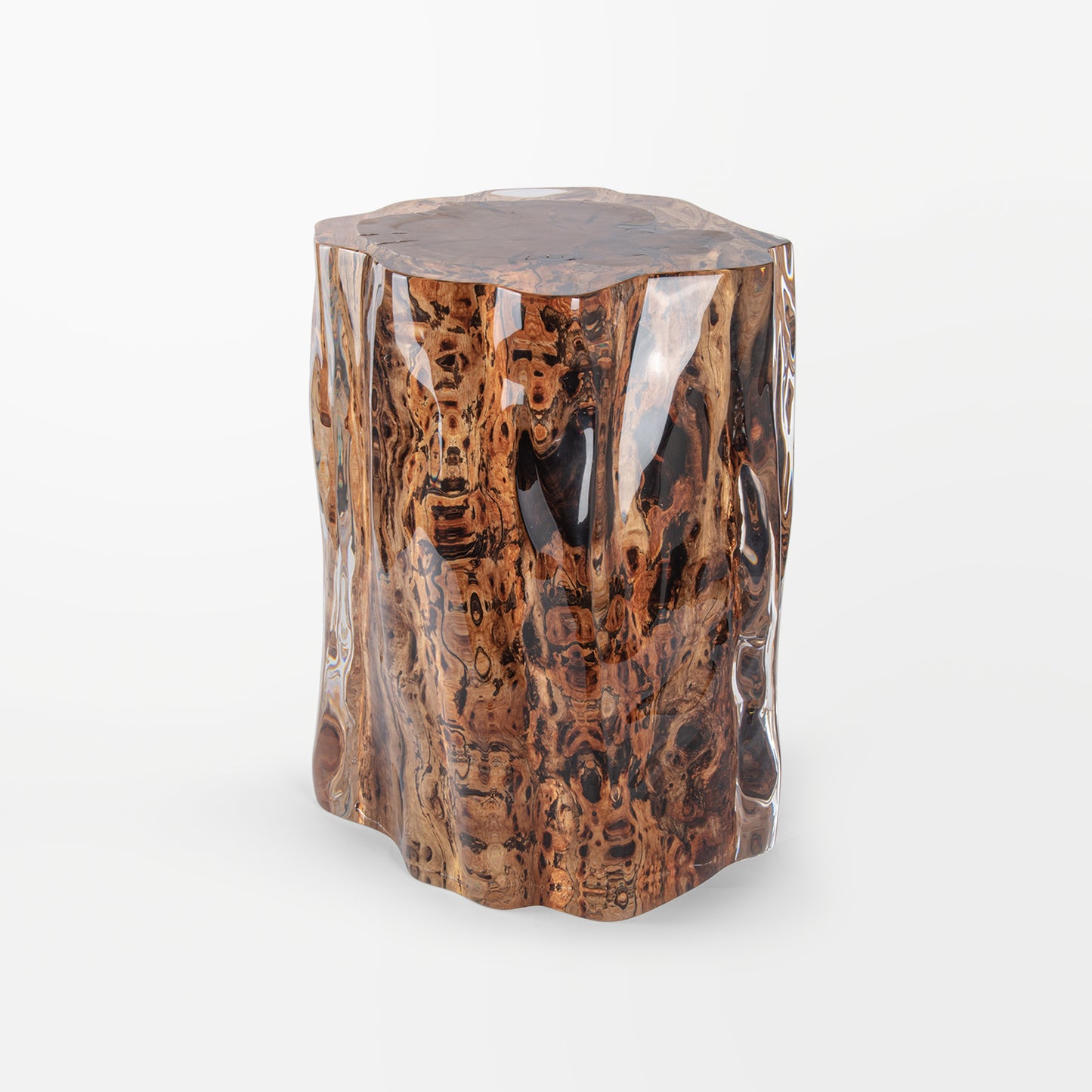 Sandalwood Stump Stool Table - Ripple