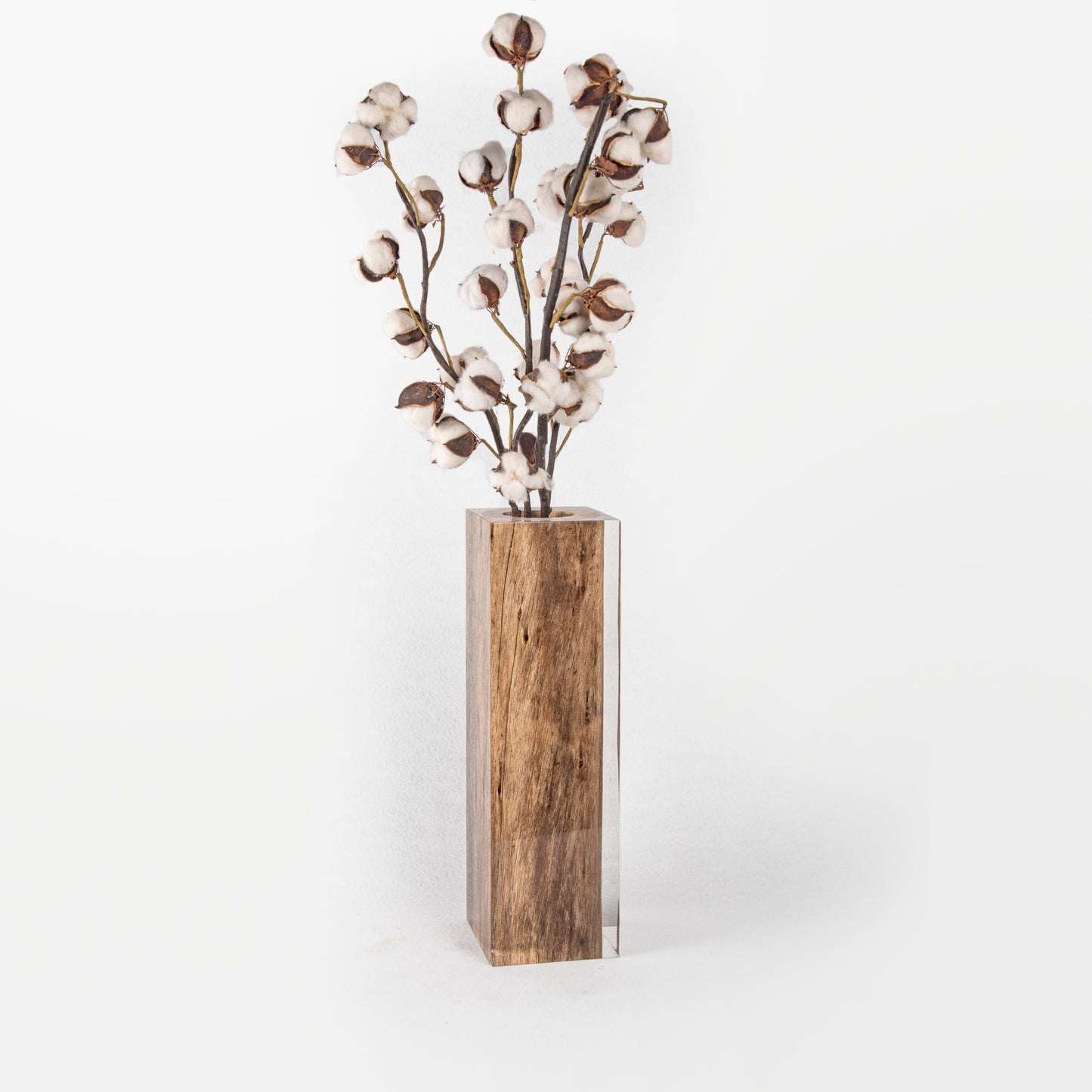 Raw Wood Vase