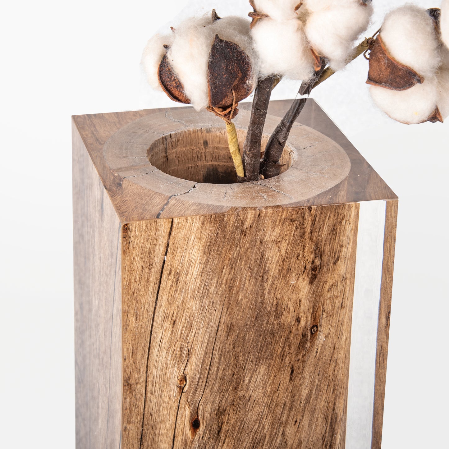 Raw Wood Vase