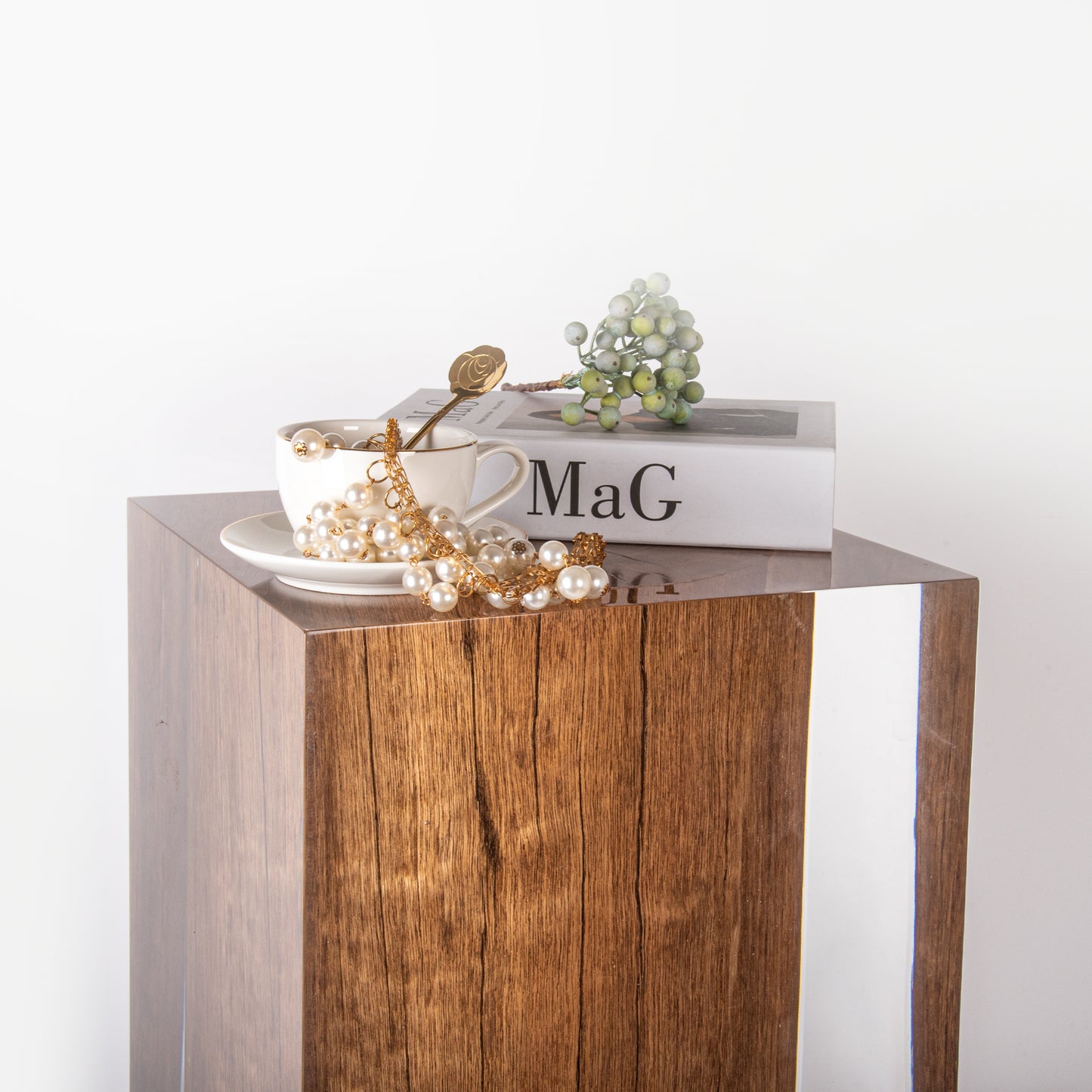 Rustic Wood Stump Stool Table