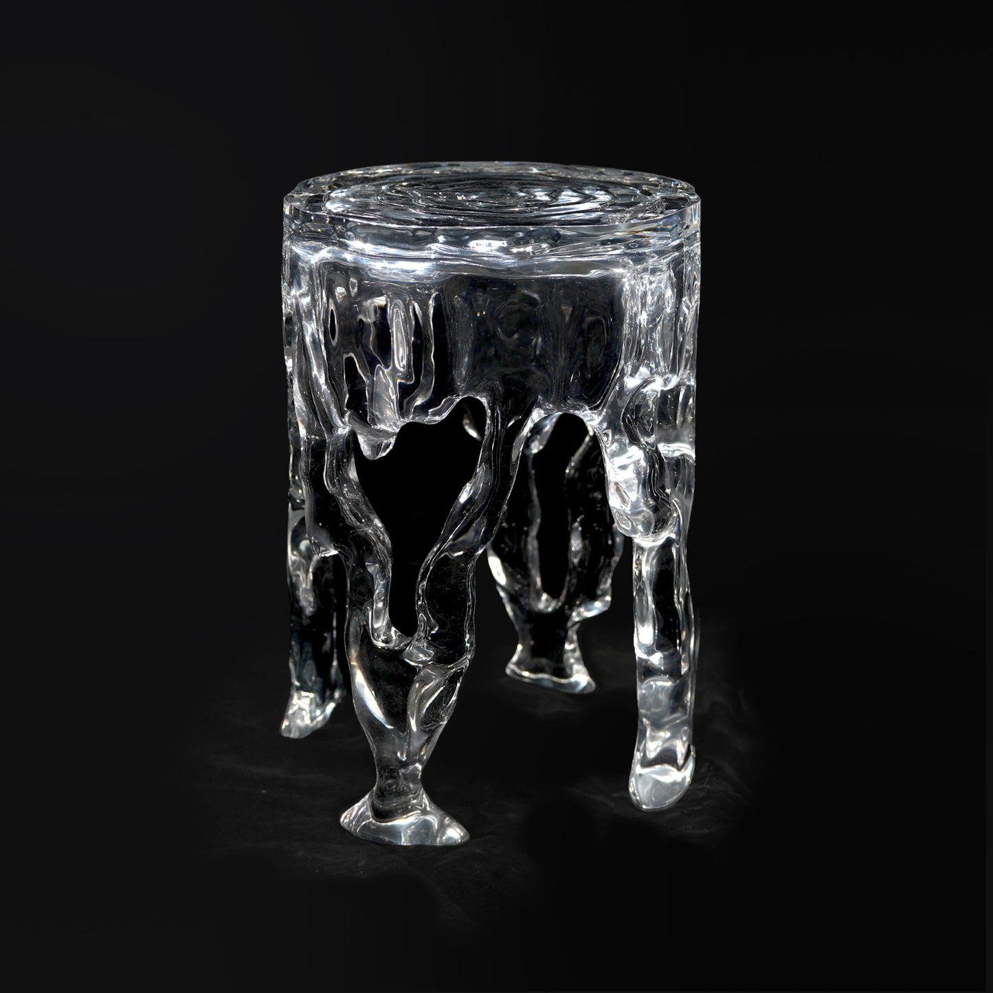 Frozen Stream Stool Table