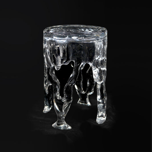 Frozen Stream Stool Table