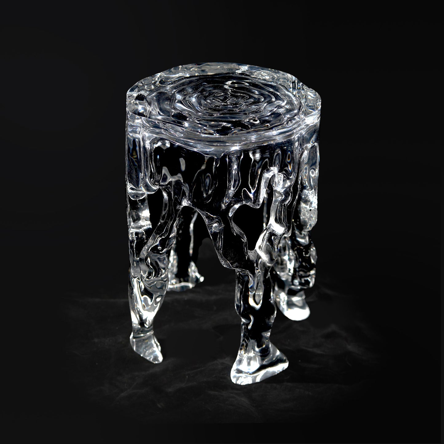 Frozen Stream Stool Table