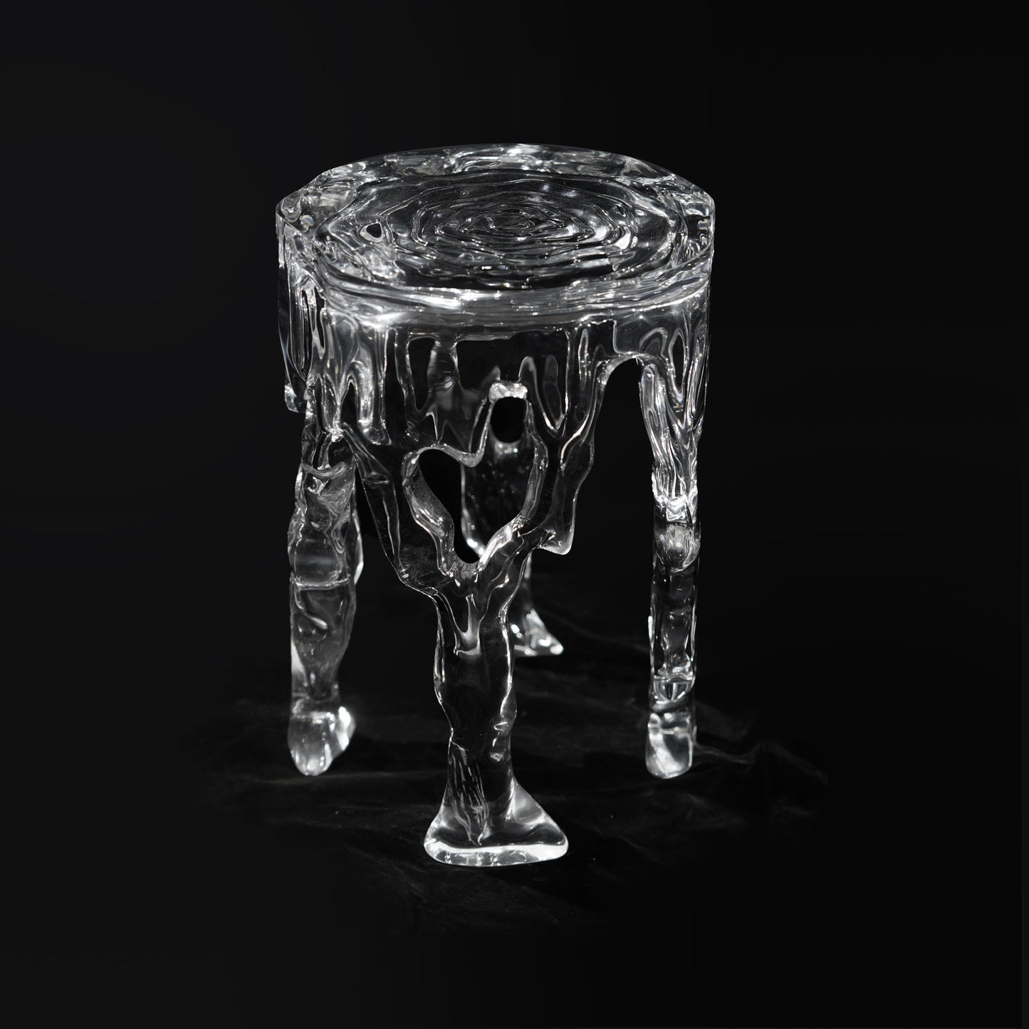 Frozen Stream Stool Table