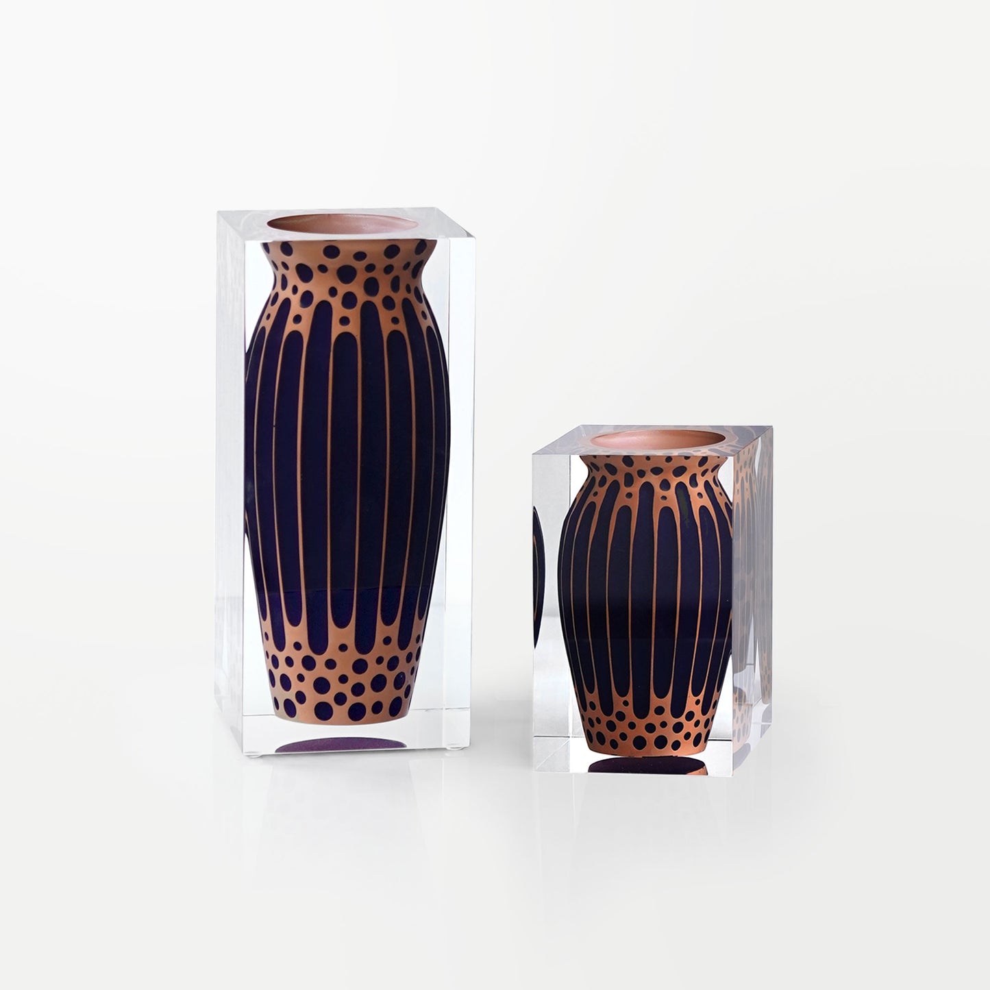 Sand Pulse Short Vase - Narrow Neck