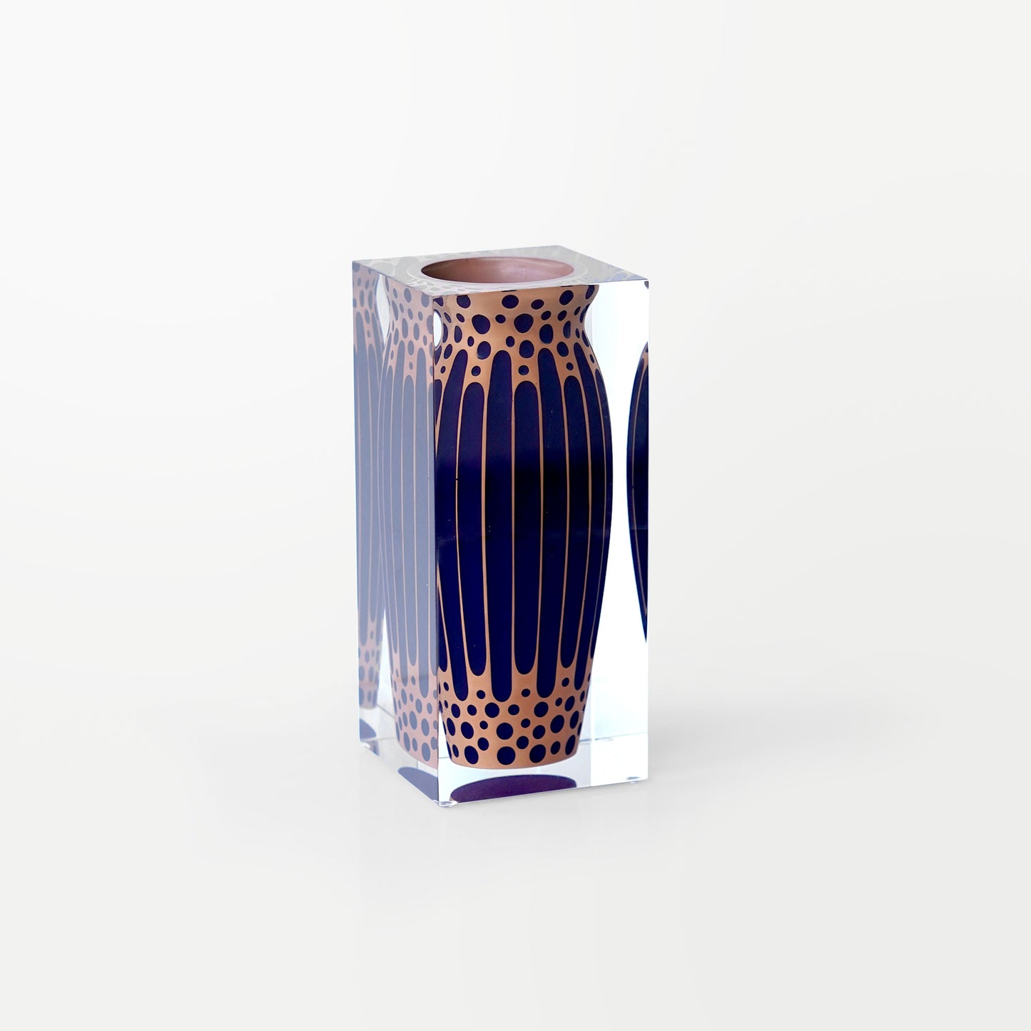Sand Pulse Short Vase - Narrow Neck
