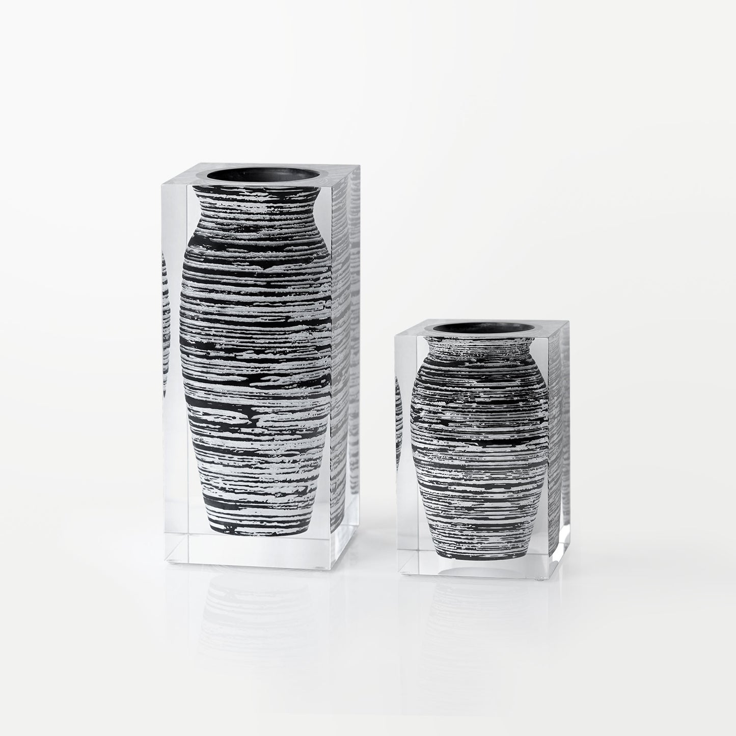 Strata Short Vase - Narrow Neck