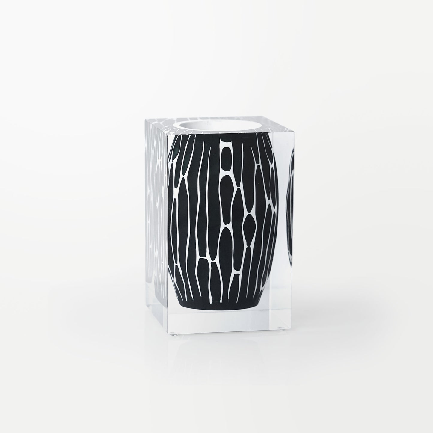 Totem Noir Short Vase