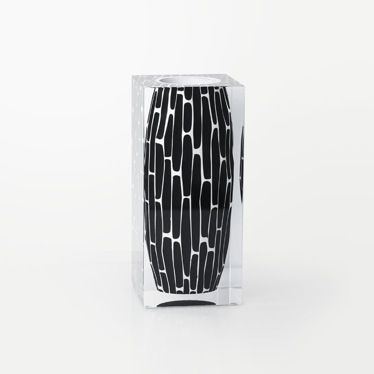 Totem Noir Short Vase