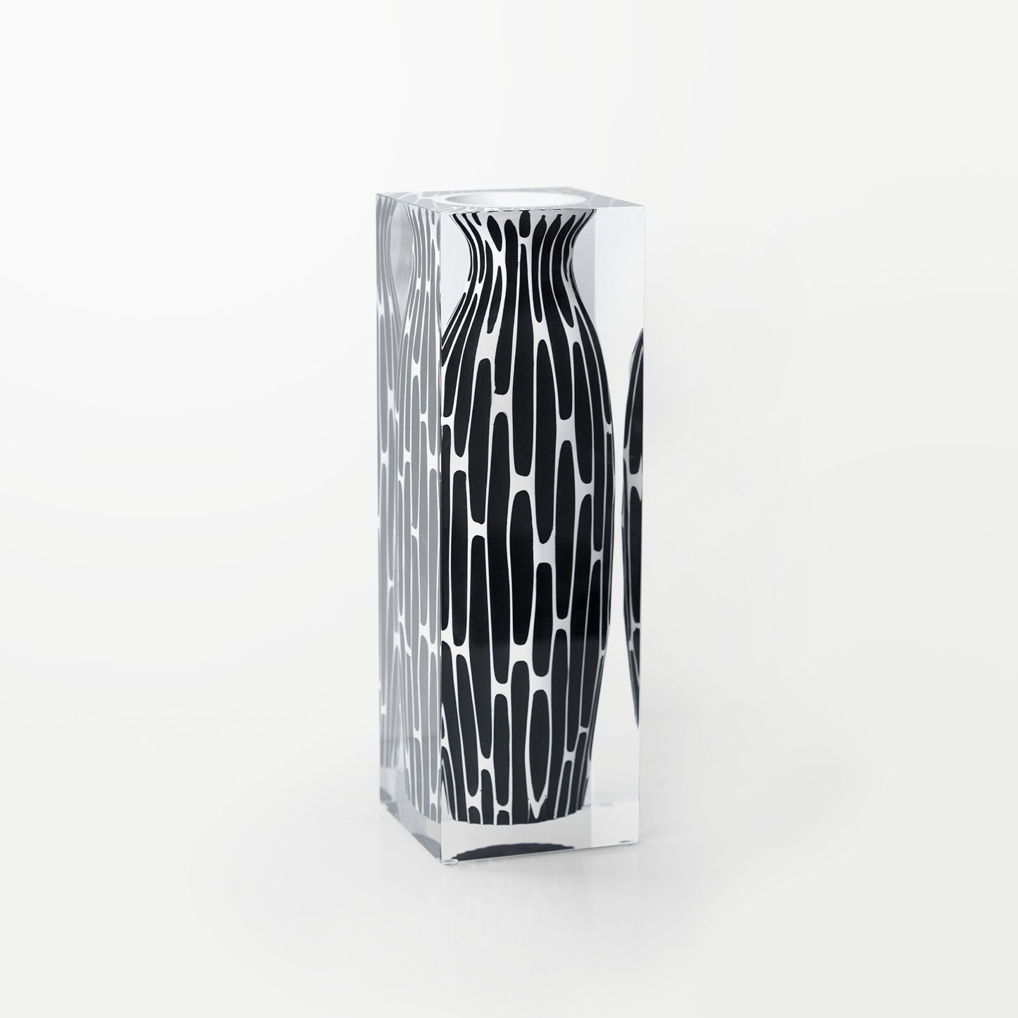 Totem Noir Tall Vase - Narrow Neck