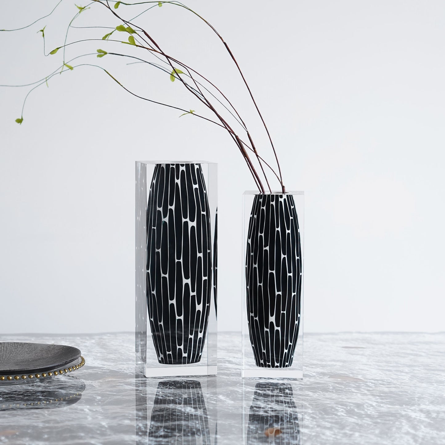 Totem Noir Tall Vase