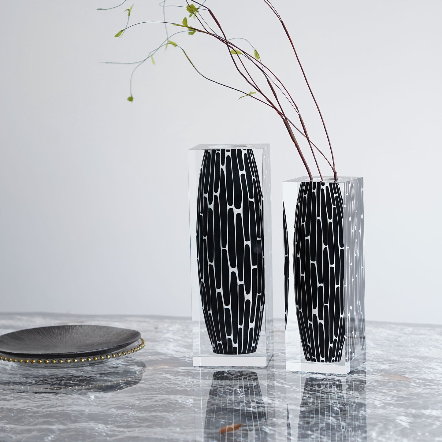 Totem Noir Tall Vase