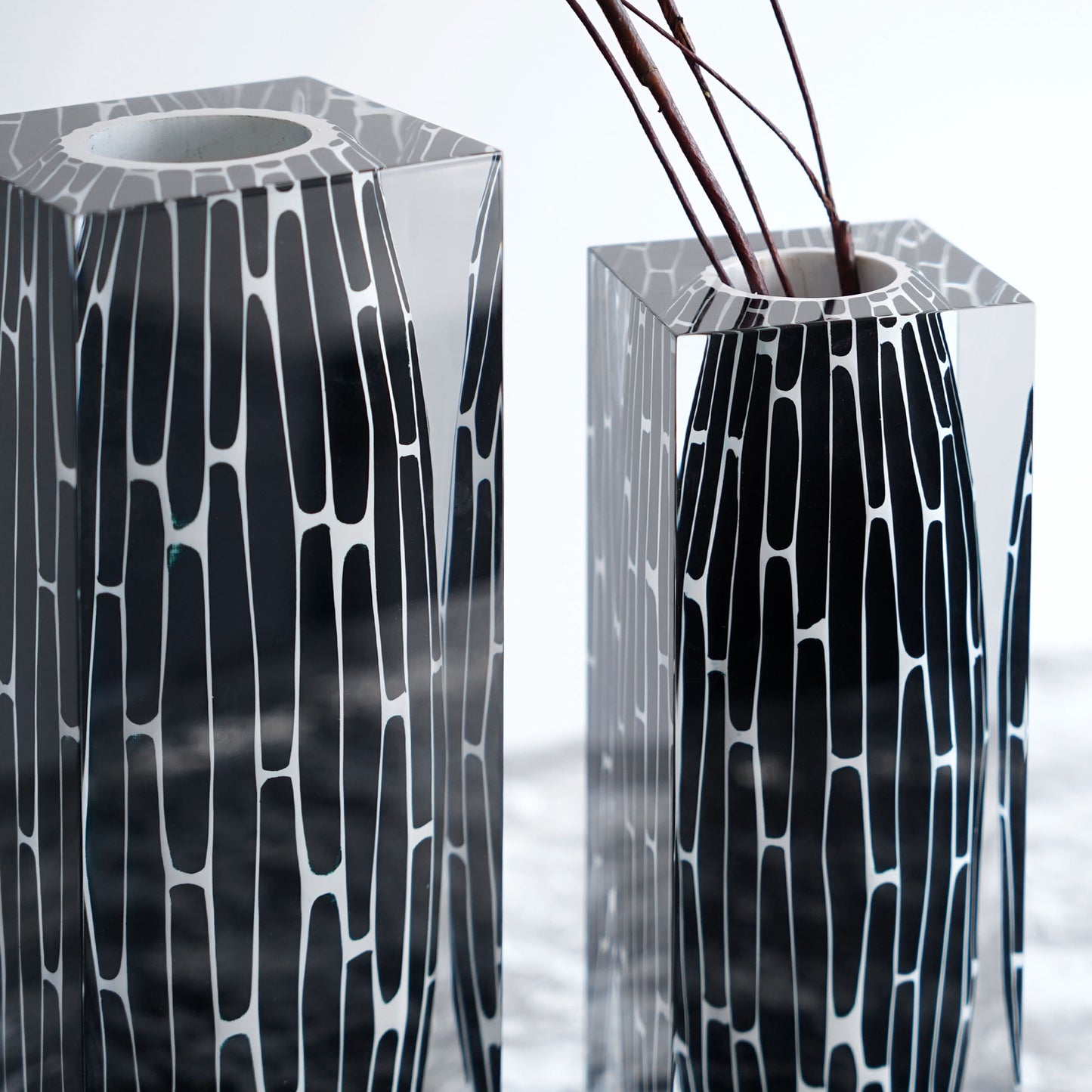 Totem Noir Tall Vase