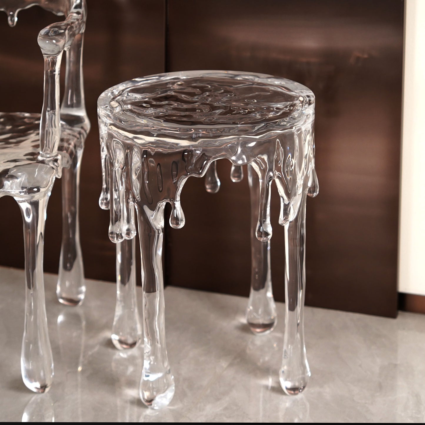 Arctic Melt Stool Table