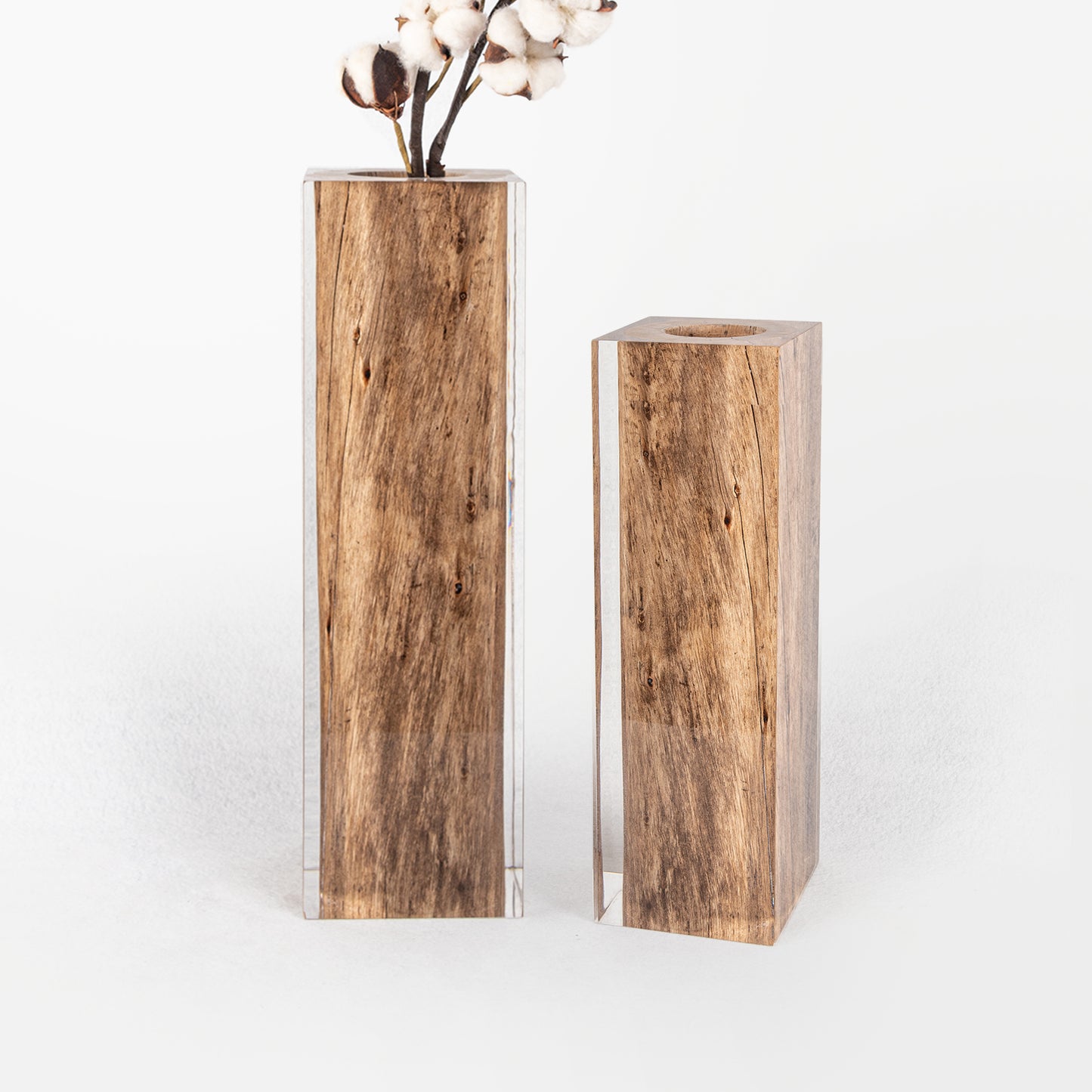 Raw Wood Vase